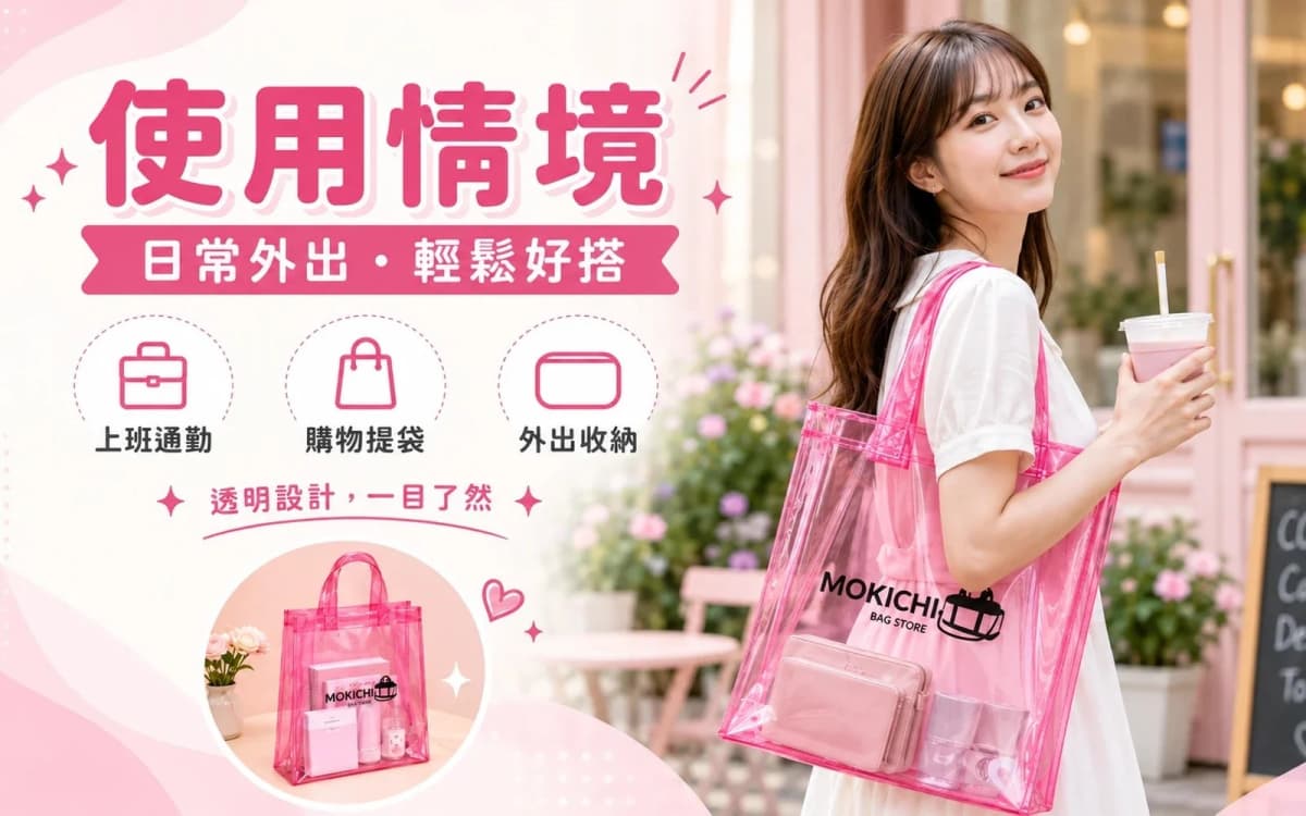 透明PVC手提袋客製化指南:材質、開口、MOQ與交期全解析