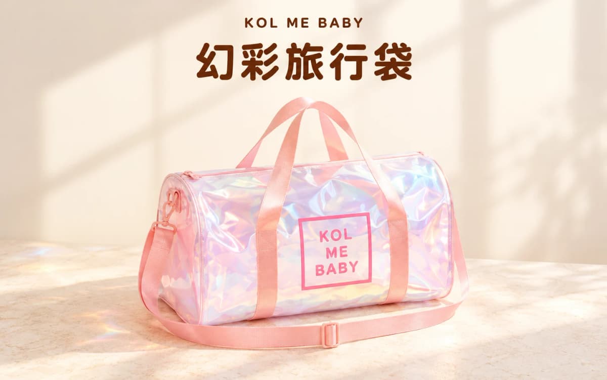 KOL ME BABY 幻彩旅行袋 | Holographic Duffle Bag