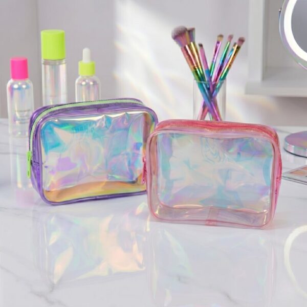 Iridescent Cosmetic Pouch