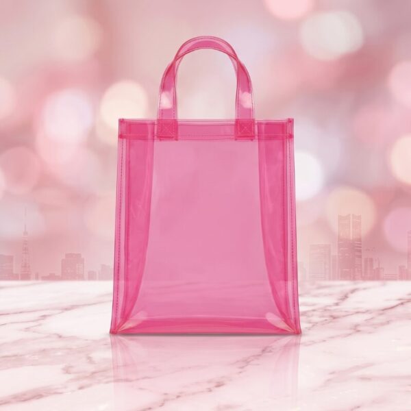 Pink Transparent Fashion Tote