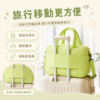 嫩綠色輕量雲朵旅行托特包｜Soft Green Puffy Travel Tote Bag