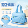 天空藍輕量雲朵旅行托特包｜Sky Blue Puffy Travel Tote Bag